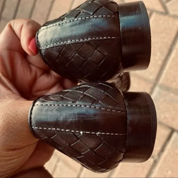 Sesto Meucci Italian loafers basket weave sz 5 - Picture 6 of 9